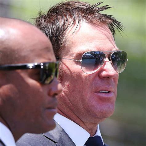 Australian cricket legend Shane Warne and West Indies cricket legend ...