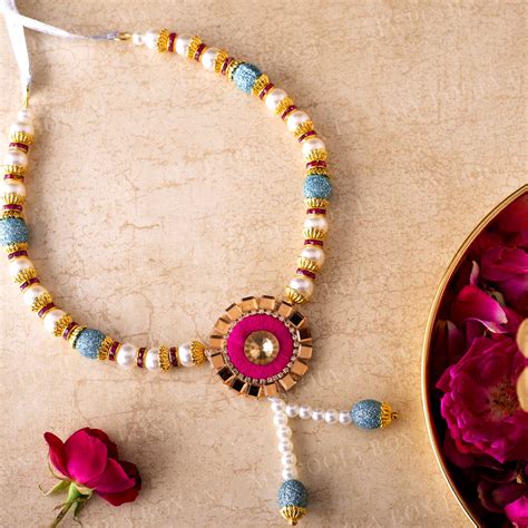 Buy Adjustable Blue Garland/Mala Online in India - Mypoojabox.in