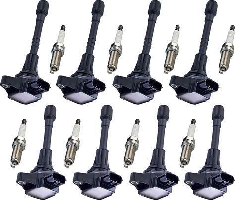 ENA Set of 8 Iridium Spark Plug and 8 Ignition Coil India | Ubuy