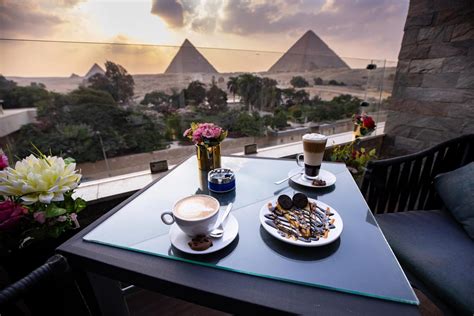 For a view of the Egyptian pyramids, book a one-bedroom suite