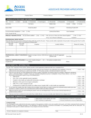 Fillable Online ASSOCIATE PROVIDER APPLICATION Fax Email Print - pdfFiller
