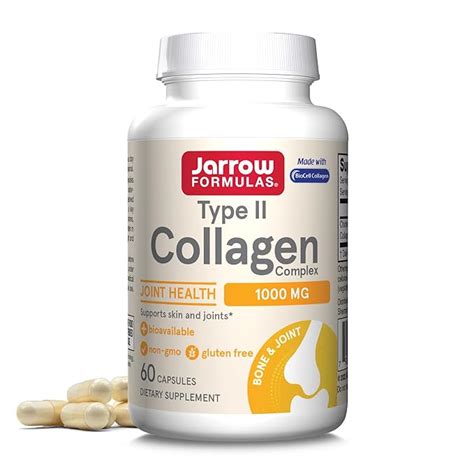 Jarrow Formulas Type 2 Collagen Complex 500Mg - 60 Capsules : Amazon.in ...