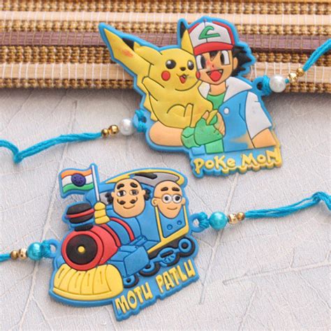 Send Set of 2 Cartoon Kids Rakhis Online | Rakhibazaar.com