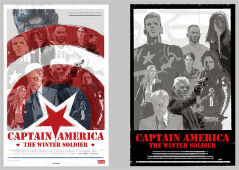 Captain America 2 Retro Poster