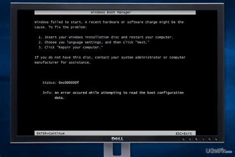 Image result for Dell Computers Laptops Error Code 0Xc000000f