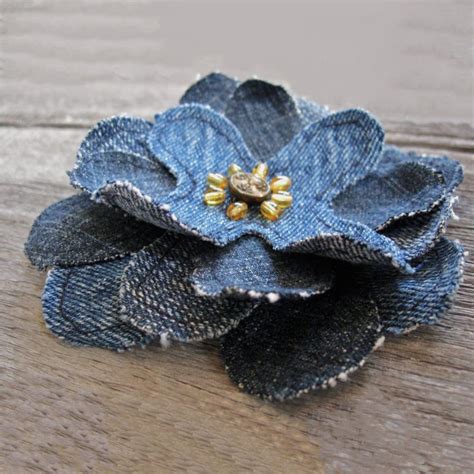 Fabric Flower Sewing Pattern, Making Flowers With Jeans, Zero Waste ...