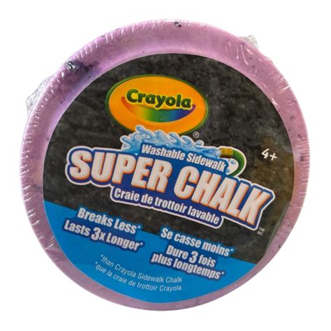 Crayola Washable Sidewalk Super Chalk - Violet – Krazy Caterpillar