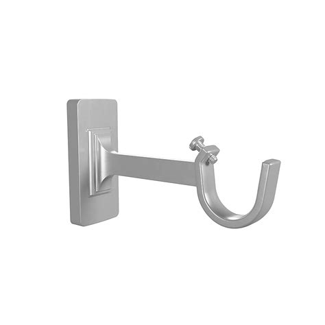 allen + roth 2-Pack Brushed Nickel Aluminum Single Curtain Rod Bracket ...