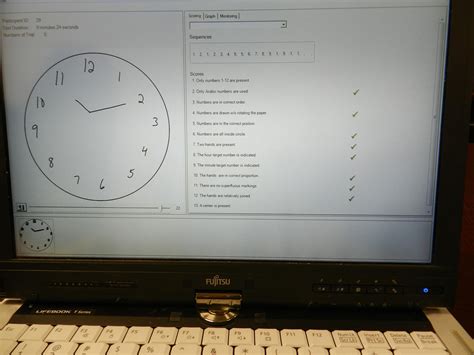 Clock Draw 的图像结果