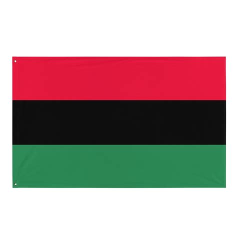 RED, BLACK & GREEN Flag, Black History Flag, Pan-african Flag ...
