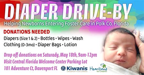 Diaper Drive-By benefitting Newborns Entering Foster Care, Visit ...
