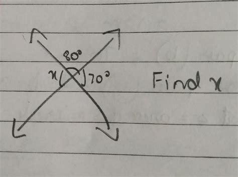 find the value of x - Brainly.in