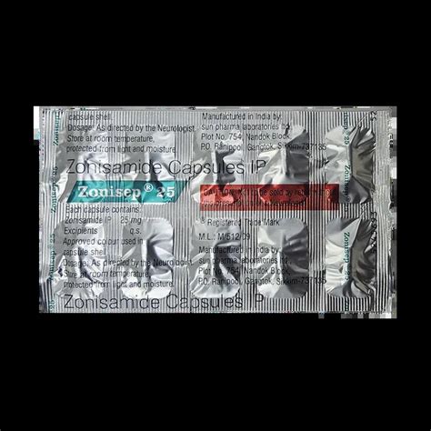 ZONISEP 25MG CAPSULE 10'S Price, Uses, Side Effects & Substitutes | Medkart