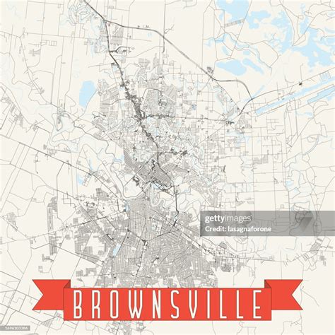 Brownsville Texas Usa Vector Map High-Res Vector Graphic - Getty Images