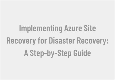 Image result for Azure Disaster-Recovery Step by Step