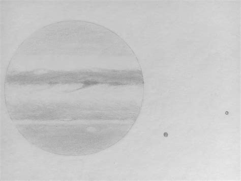 Pencil Drawing Of Jupiter Galilean Moons