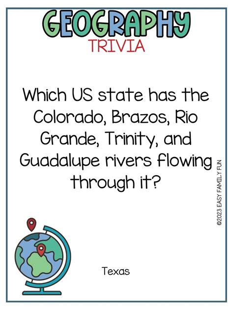 Image result for Geography Trivia Questions