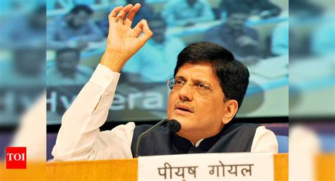 Piyush Goyal: Tamil Nadu power minister writes to Piyush Goyal for rail ...