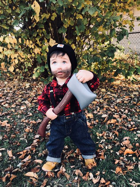 Easy toddler Halloween Lumberjack costume | Halloween outfits ...