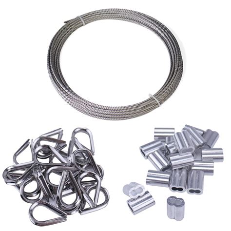 Muzata Cable Railing Kit,Picture Hanging,T316 1/8" Stainless Steel ...