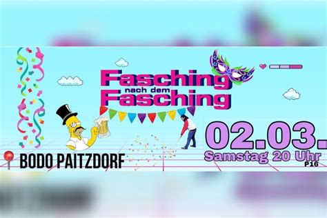 Fasching nach dem Fasching , Bodo Paitzdorf, Gera, 2 March to 3 March ...