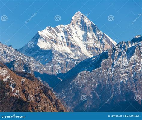 Mount Nanda Devi India Himalaya Mountain Landscape Stock Photo - Image ...