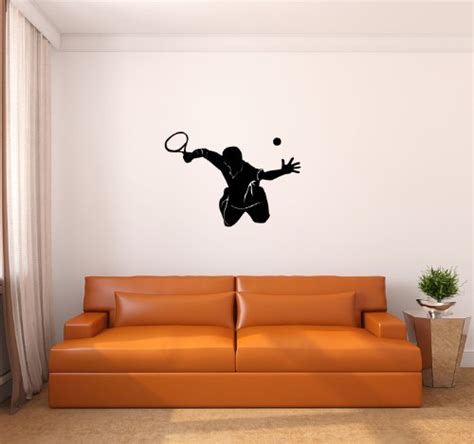Tennis Player Vinyl Wall Decal Sticker Graphic : Amazon.in
