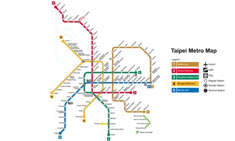Taipei Metro Songshan–Xindian line Route Map 2025, Stations & Metro ...