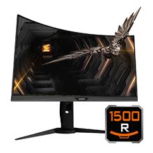 GIGABYTE AORUS CV27F 27" 165Hz 1080P 1500R FreeSync Gaming Monitor ...