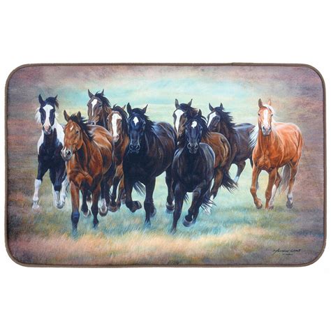 Wild Horses Comfort Floor Mat - OUT OF STOCK | Lone Star Western Decor