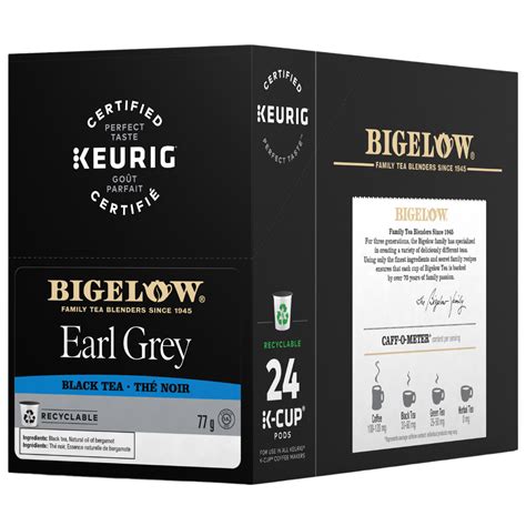 BIGELOW EARL GREY TEA KCUP – Canteen Canada