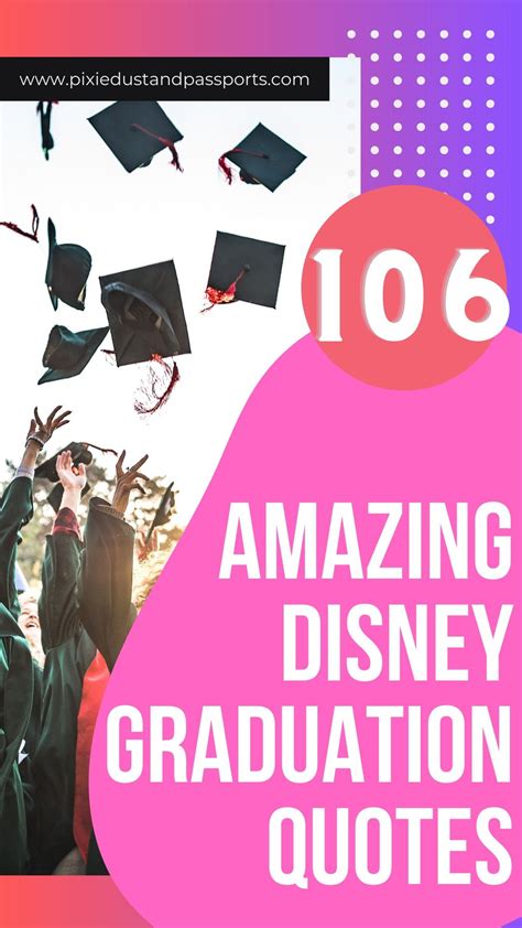 106 Disney Graduation Quotes in 2025 | Disney quote graduation ...