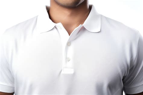Premium Photo | White polo shirt mens casual business mockup