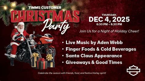 Timms Harley Davidson of Anderson Customer Christmas, 4110 Clemson Blvd ...