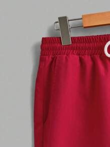 Manfinity Homme Chinese Style Red Dragon Pattern Text Graphic Print ...