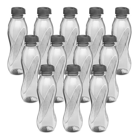 MILTON Oscar 1000 Pet Water Bottles, 1 Litre Each, Set of 12, Grey ...