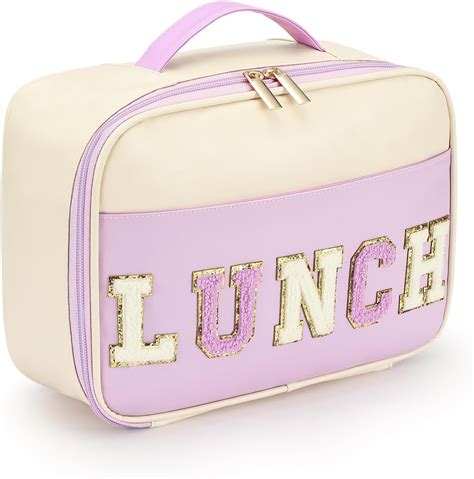Amazon.com: DIRGEE Kids Lunch Bag PU leather Insulated Lunch Bags for ...