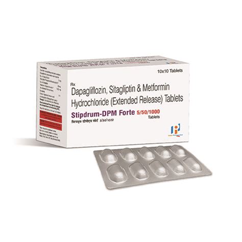STIPDRUM-DPM Forte 5/50/1000 Tablets Indizen Pharmaceuticals