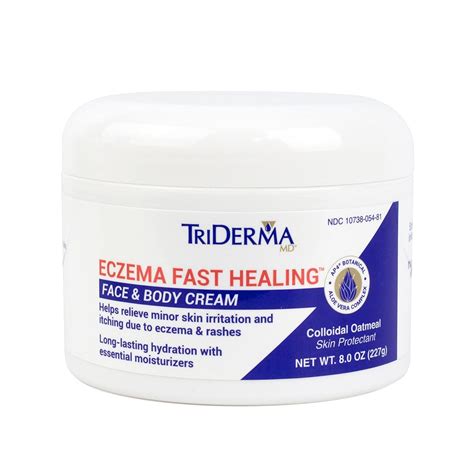Amazon.com : TriDerma Fast Healing Eczema Cream – Colloidal Oatmeal ...