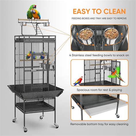 SUPERDEAL SUPER DEAL PRO 61-inch 2in1 Large Bird Cage with India | Ubuy