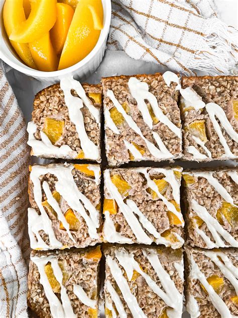 Peach Baked Oatmeal - Hello Spoonful