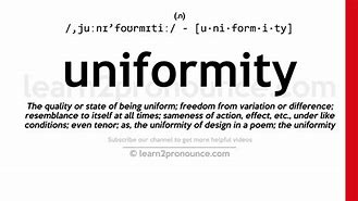 Image result for Uniformity