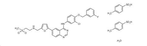 Fig. 1: Chemical structure of lapatinib ditosylate (LPT)
