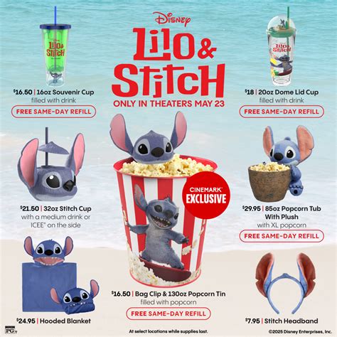 Cinemark Announces NEW Stitch Popcorn Bucket for Theaters - AllEars.Net