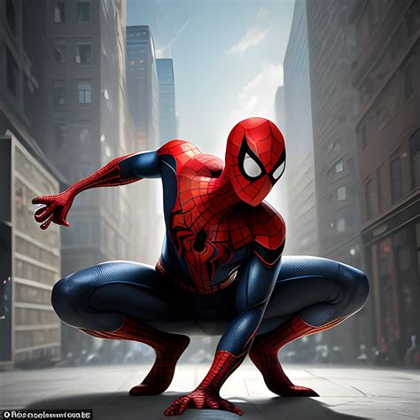 In this stunning depiction, capturing the intensity of spiderman in a ...