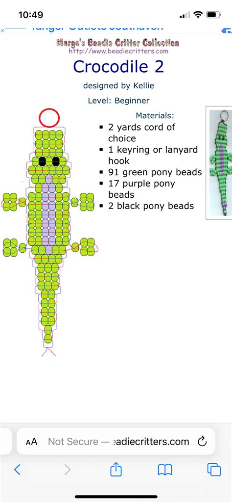 Image result for Kandi Lizard Tutorial