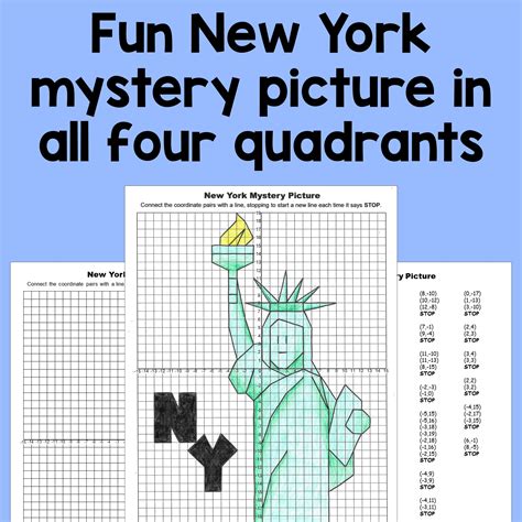 New York Coordinate Plane Mystery Graphing Picture | Fun Math Practice ...