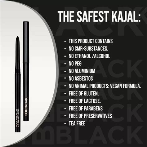 Colorbar Intensely Rich Kajal Black, 0.3 gm Price, Uses, Side Effects ...