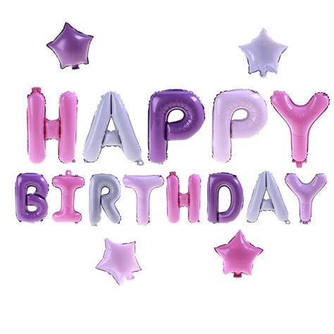 Happy Birthday Alphabets Foil Balloon Questionno 1 Set Happy Birthday ...