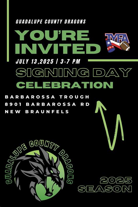Signing Day Celebration , 8901 Barbarossa Rd, Seguin, 13 July 2025 ...